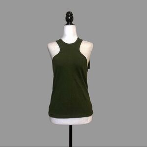 ❤️ M ❤️ NWT Anthro Tank Back Bow Tie Classic Ribbed Adorable